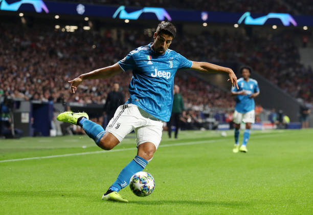 MADRID, SPAIN - SEPTEMBER 18: Sami Khedira of Juventus during the UEFA Champions League group D match between Atletico Madrid and Juventus at Wanda Metropolitano on September 18, 2019 in Madrid, Spain. (Photo by Angel Martinez/Getty Images)