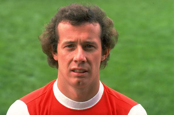 1977: Portrait of Liam Brady of Arsenal. Credit: Allsport UK /Allsport