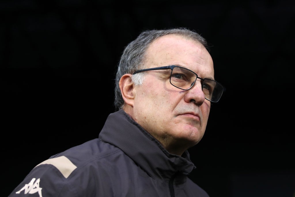 LONDON, ENGLAND - DECEMBER 21: Leeds manager Marcelo Bielsa during the Sky Bet Championship match between Fulham and Leeds United at Craven Cottage on December 21, 2019, in London, England. (Photo by Marc Atkins/Getty Images)