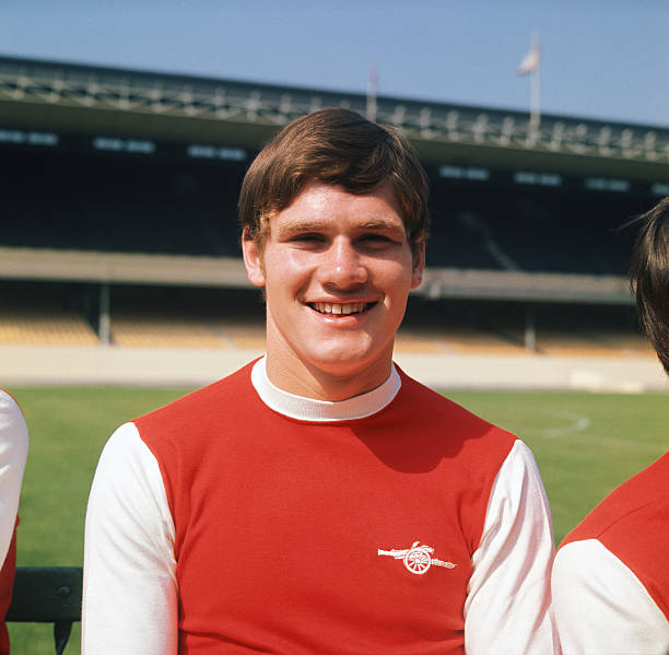 Northern Irish footballer Pat Rice of Arsenal F.C., circa 1970. (Photo by Daily Express/Hulton Archive/Getty Images)
