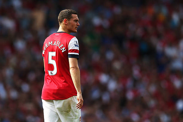 LONDON, ENGLAND - AUGUST 18: Thomas Vermaelen of Arsenal in action during the Barclays Premier League match between Arsenal and Sunderland at Emirates Stadium on August 18, 2012 in London, England. (Photo by Julian Finney/Getty Images)