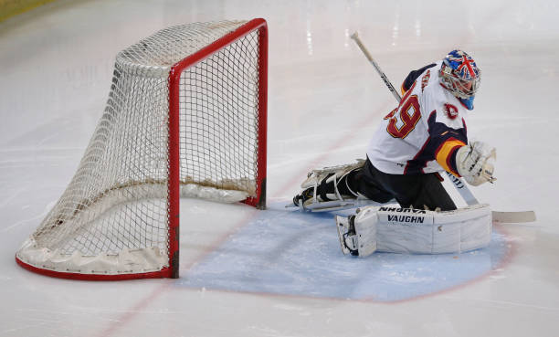 GUILDFORD, ENGLAND - OCTOBER 13: Petr Cech of Guildford Phoenix during the match between Guildford Phoenix and Swindon Wildcats on October 13, 2019 in Guildford, England. (Photo by Henry Browne/Getty Images)