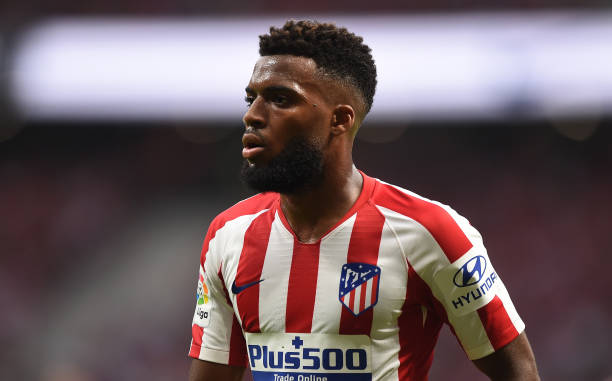 MADRID, SPAIN - SEPTEMBER 01: Thomas Lemar of Atletico Madrid looks on during the Liga match between Club Atletico de Madrid and SD Eibar SAD at Wanda Metropolitano on September 01, 2019 in Madrid, Spain. (Photo by Denis Doyle/Getty Images)