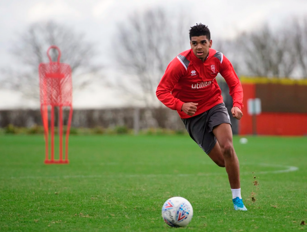 Tyreece John-Jules in training with Lincoln City (Photo via WeAreImps.com)