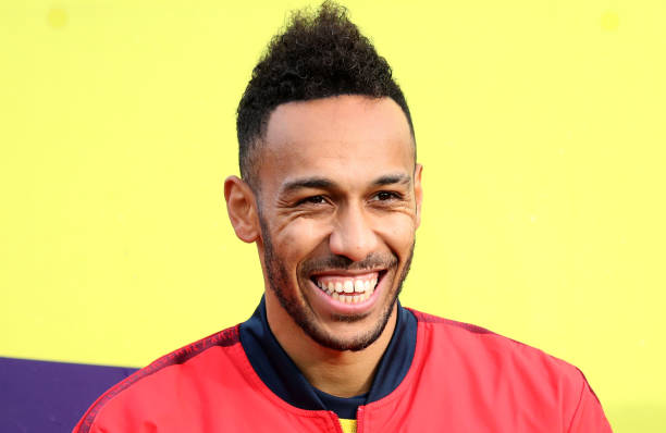 LONDON, ENGLAND - JANUARY 11: Pierre-Emerick Aubameyang of Arsenal looks on during the Premier League match between Crystal Palace and Arsenal FC at Selhurst Park on January 11, 2020 in London, United Kingdom. (Photo by Alex Pantling/Getty Images)