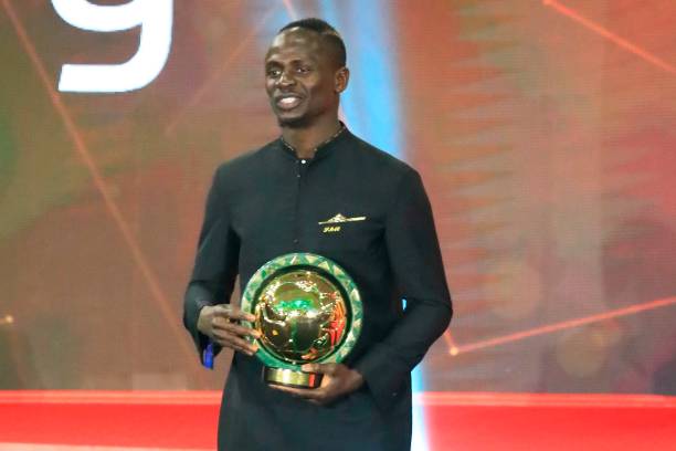 Senegal winger Sadio Mane smiles after winning the Player of the Year award during the 2019 CAF Awards in the Egyptian resort town of Hurghada on January 7, 2020. (Photo by Khaled DESOUKI / AFP) (Photo by KHALED DESOUKI/AFP via Getty Images)