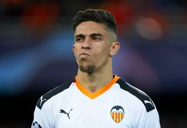 Gabriel Paulista of Valencia looks on prior to the UEFA Champions League group H match between Valencia CF and Chelsea FC at Estadio Mestalla on November 27, 2019 in Valencia, Spain.