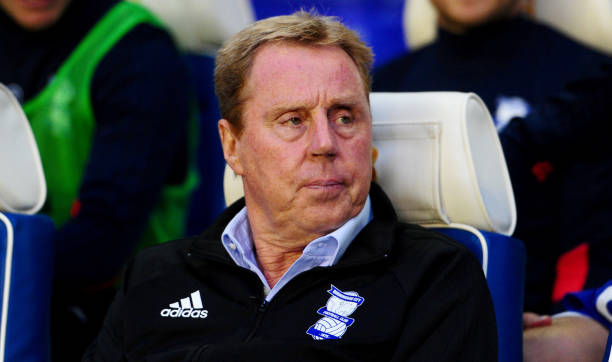 Harry Redknapp, Manager of Birmingham City looks on prior to the Carabao Cup Second Round match between Birmingham City and AFC Bournemouth at St Andrews (stadium) on August 22, 2017 in Birmingham, England.
