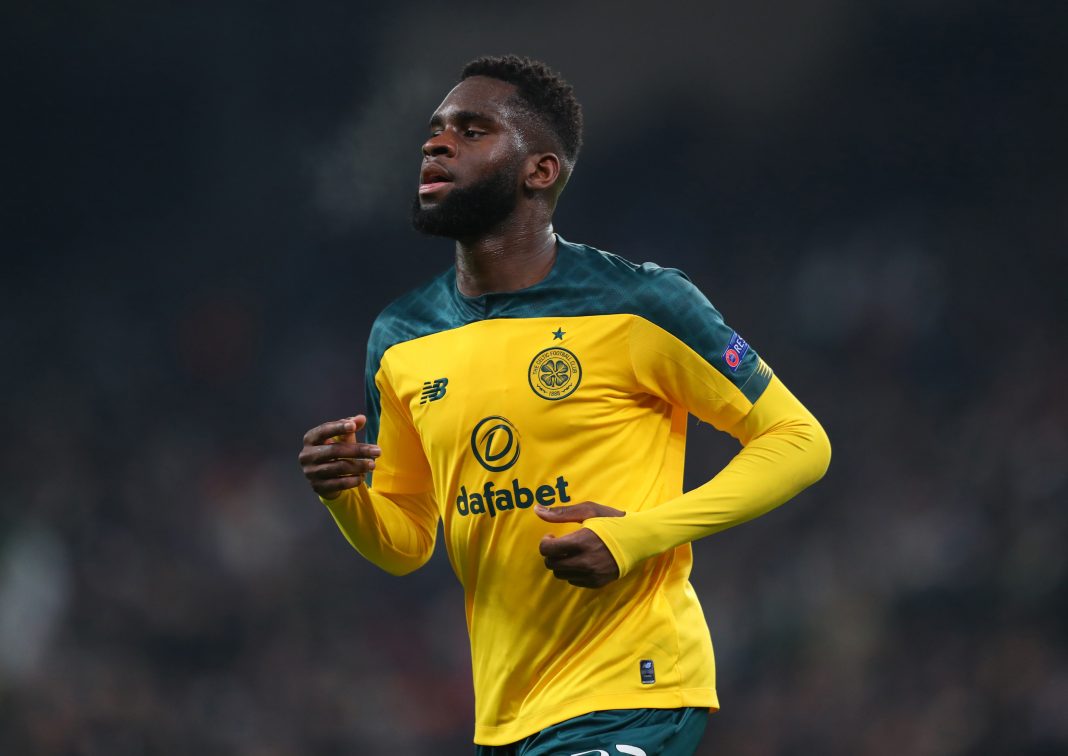 COPENHAGEN, DENMARK - FEBRUARY 20: Odsonne Edouard of Celtic during the UEFA Europa League Round of 32 first leg match between FC Kobenhavn and Celtic FC at Telia Parken on February 20, 2020, in Copenhagen, Denmark. (Photo by Catherine Ivill/Getty Images)