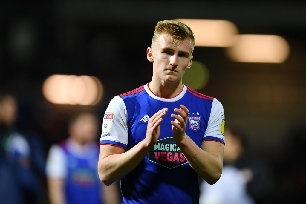 BRENTFORD, ENGLAND - APRIL 10: Flynn Downes of Ipswich Town reacts after the match during the Sky Bet Championship match between Brentford and Ipswich Town at Griffin Park on April 10, 2019 in Brentford, England. (Photo by Justin Setterfield/Getty Images)