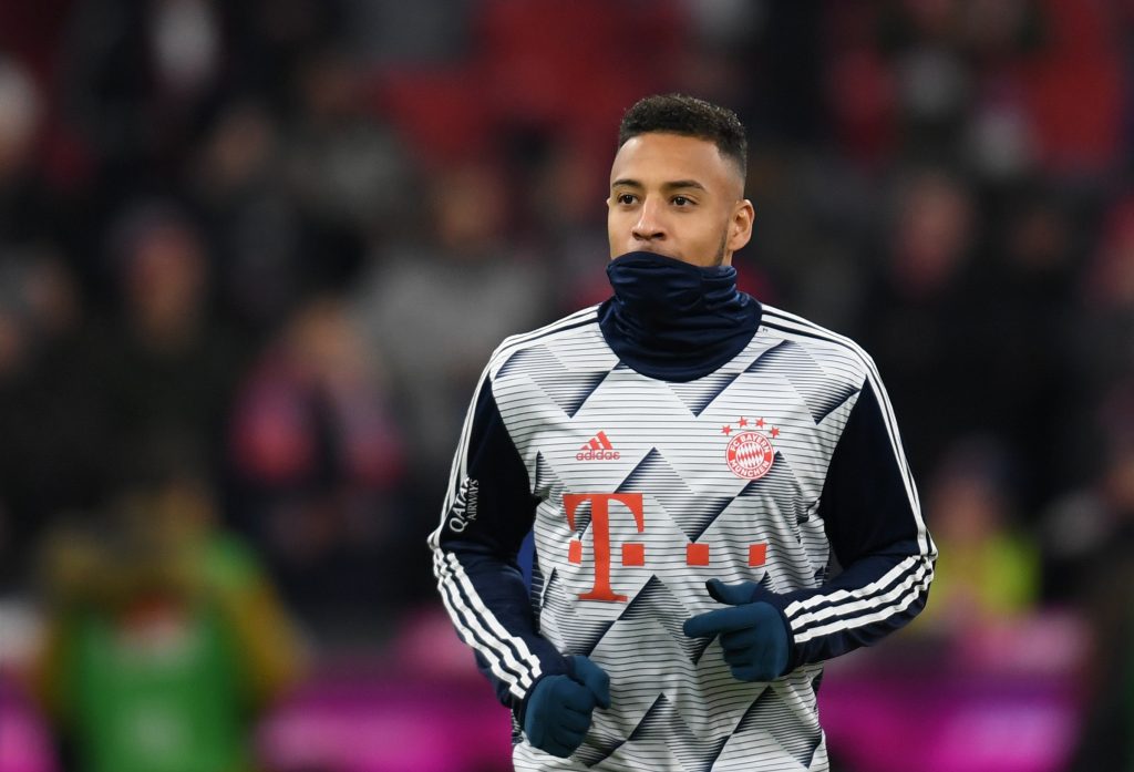 Bayern Munich's French midfielder Corentin Tolisso arrives for the warm up session prior the German first division Bundesliga football match FC Bayern Munich v Bayer Leverkusen in Munich, southern Germany, on November 30, 2019. (Photo by Christof STACHE / AFP) / RESTRICTIONS: DFL REGULATIONS PROHIBIT ANY USE OF PHOTOGRAPHS AS IMAGE SEQUENCES AND/OR QUASI-VIDEO (Photo by CHRISTOF STACHE/AFP via Getty Images)
