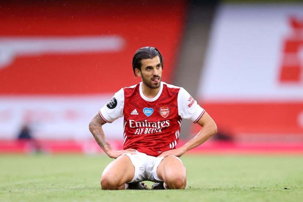 LONDON, ENGLAND - JULY 26: Dani Ceballos of Arsenal reacts during the (Photo by Julian Finney/Getty Images)