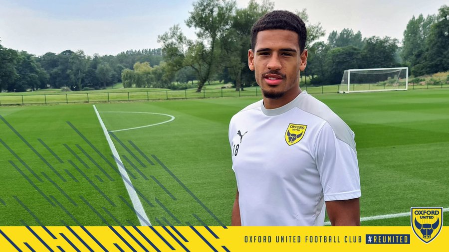 Marcus McGuane after signing on loan for Oxford United (Photo via OUFC.com)