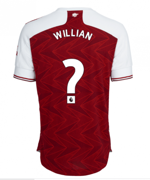 Willian's Arsenal shirt number