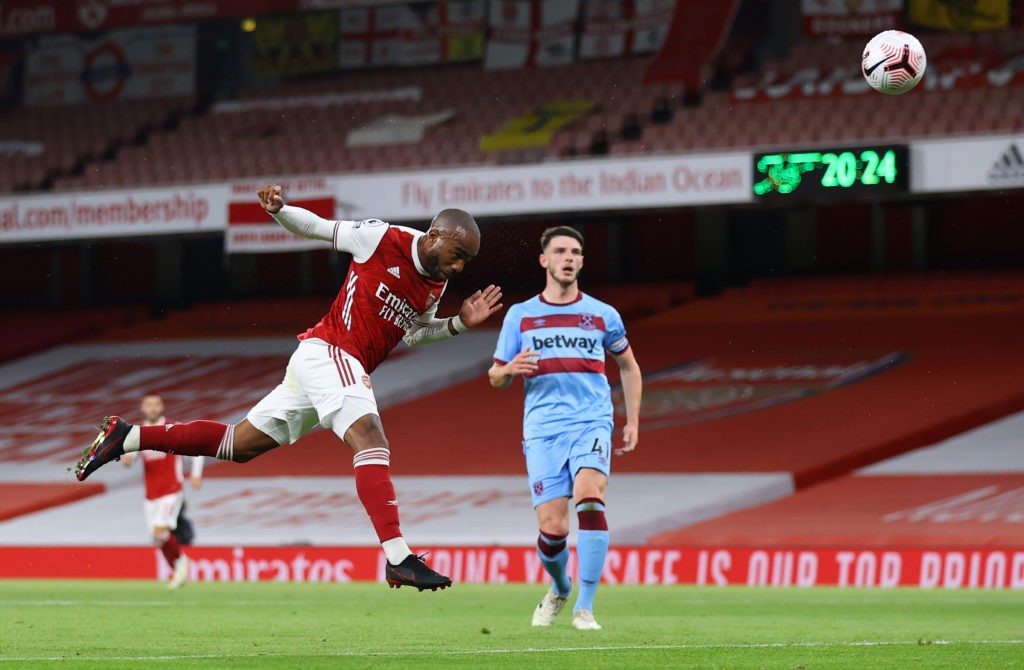 LONDON, ENGLAND - SEPTEMBER 19: <> during the Premier League match between Arsenal and West Ham United at Emirates Stadium on September 19, 2020 in London, England. (Photo by Julian Finney/Getty Images)