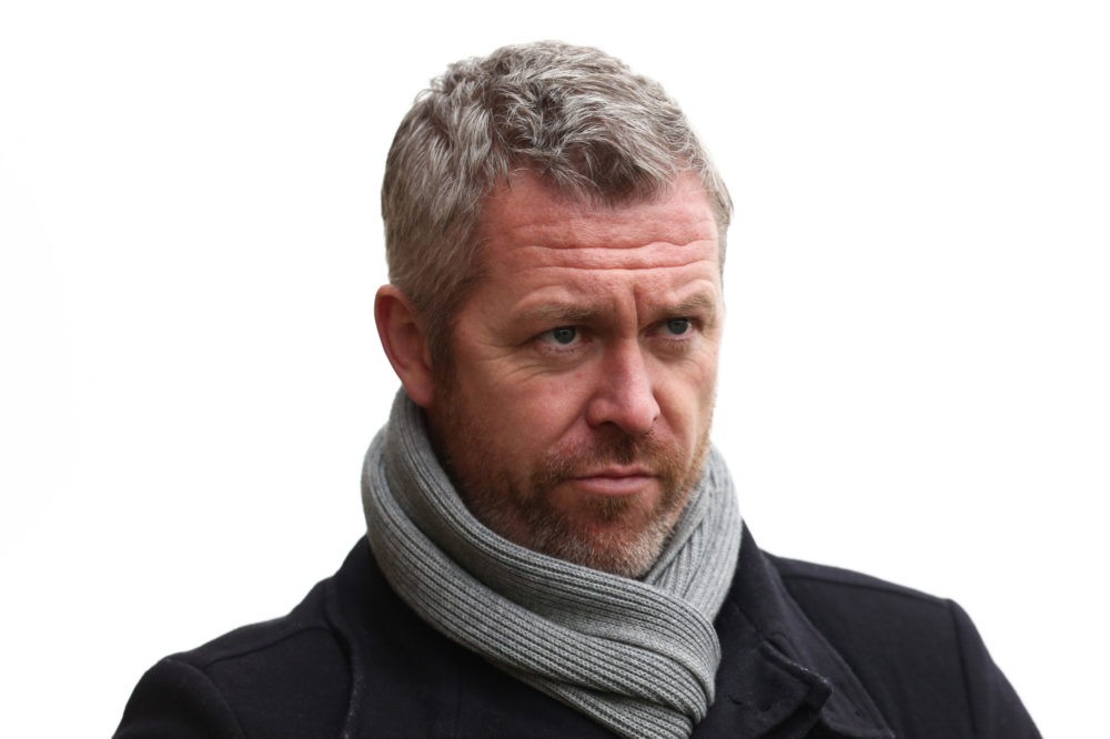 SOUTHPORT, ENGLAND - JANUARY 26: Willie Kirk, manager of Everton FC looks on during the Women's FA Cup 4th Round tie between Everton FC and London Bee's at Haig Avenue on January 26, 2020 in Southport, England. (Photo by Lewis Storey/Getty Images)