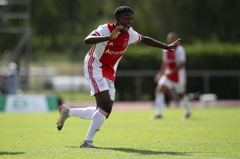 Joel Ideho with Ajax (Photo via Jonathan Moscrop/Getty Images)