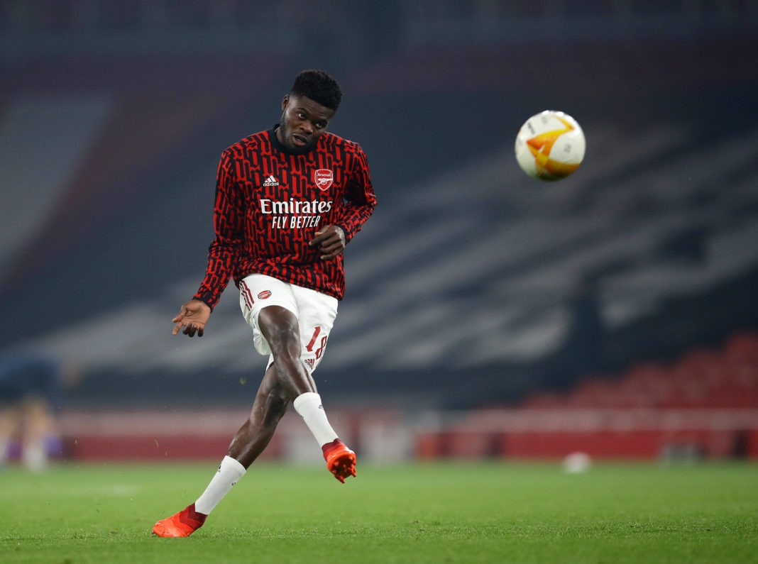 Arsenal's Thomas Partey during the UEFA Europa League match at the Emirates Stadium, London. Picture date: 5th November 2020. Photo: David Klein / Sportimage