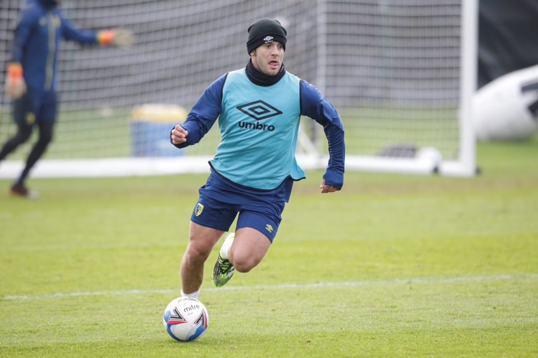 Jack Wilshere in training with AFC Bournemouth (Photo via AFCB.co.uk)