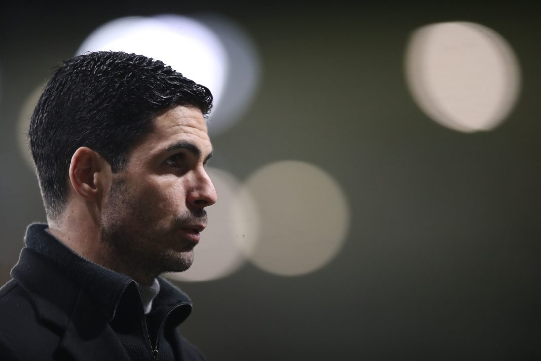 Arsenal's Spanish manager Mikel Arteta reacts at the final whistle during the English Premier League football match between Wolverhampton Wanderers and Arsenal at the Molineux stadium in Wolverhampton, central England on February 2, 2021. (Photo by Nick Potts / POOL / AFP)