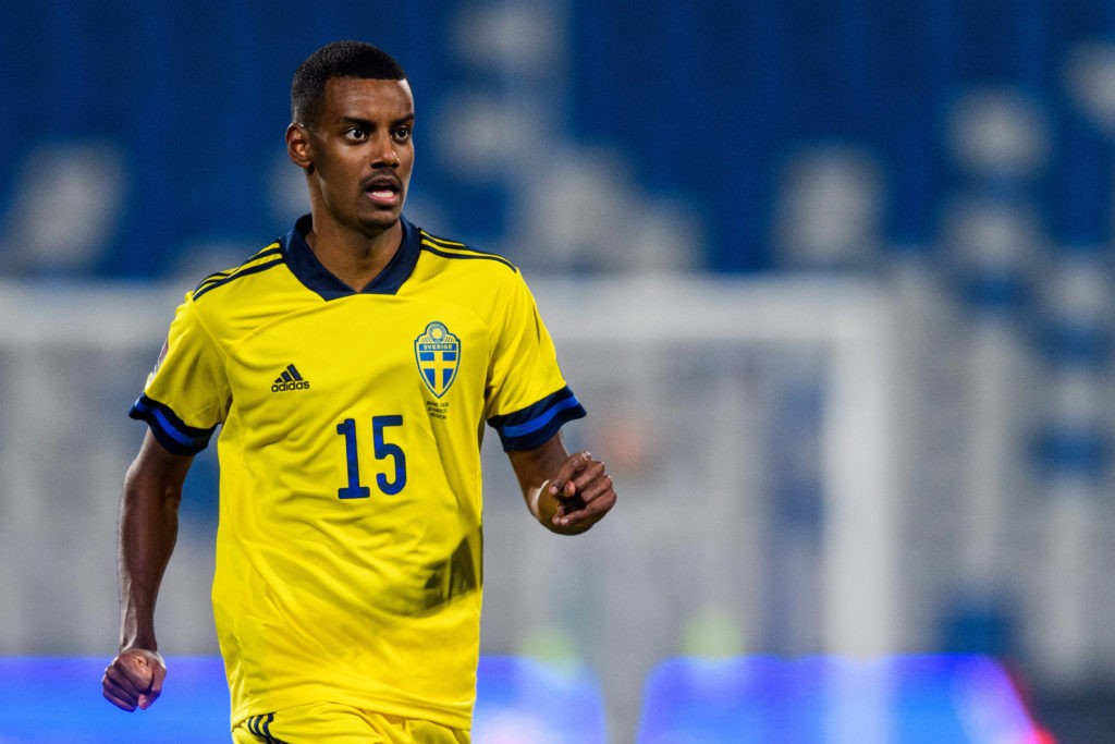 Alexander Isak of Sweden during the FIFA World Cup Qualifier football match between Kosovo and Sweden on March 28, 2021, in Pristina. Photo: Ludvig Thunman / BILDBYRAN
