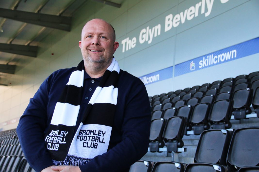 Andy Woodman after being appointed as manager of Bromley FC (Photo via Bromley FC)