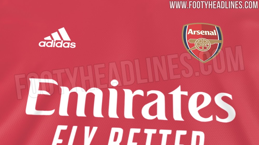 Arsenal Home Kit 2021-22 Leaks (Photo via FootyHeadlines.com)
