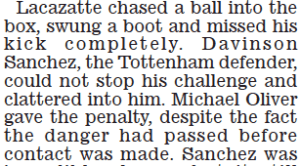 Martin Samuel in Daily Mail 15 March 2021