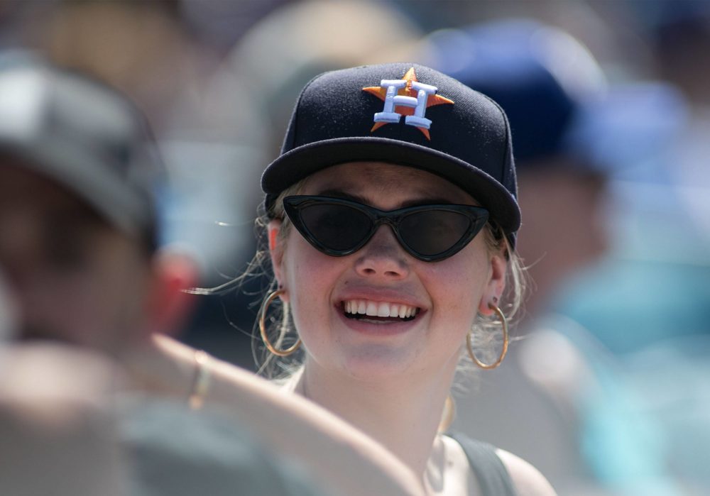August 5, 2018 - Los Angeles, California, U.S - Model, Kate Upton attends the game between the Los Angeles Dodgers and the Houston Astros on Sunday August 5, 2018 at Dodger Stadium in Los Angeles, California. Dodgers defeat Astros, 3-2. Kate Upton at Dodgers vs Astros Game - Copyright: Javier Rojas