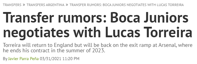 Boca Juniors reportedly in talks with Lucas Torreira