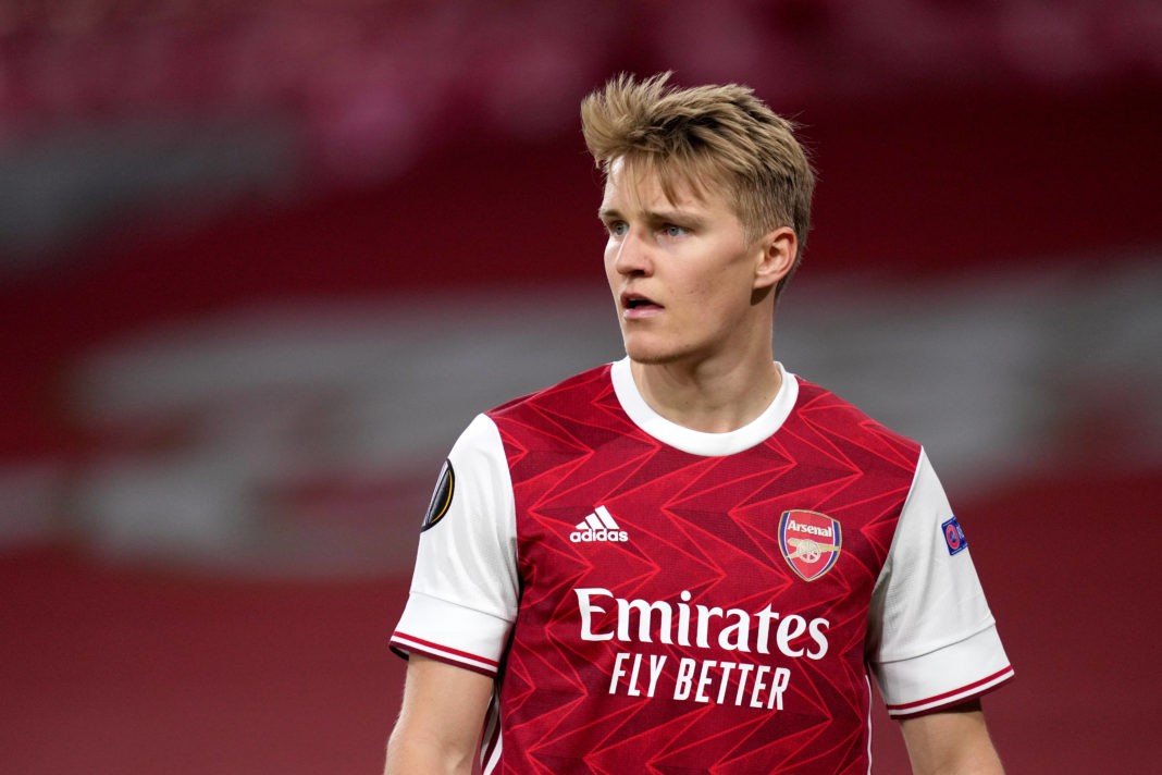 Martin Odegaard during the UEFA Europa League Semi Final at the Emirates Stadium, London. Picture date: Thursday May 6, 2021. Copyright: John Walton