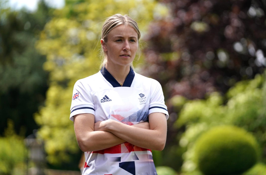 Tokyo Olympics 2020 Team GB and Arsenal's Leah Williamson during the Team GB Tokyo 2020 Women s Football Team Announcement at the Botanical Gardens, Birmingham. Picture date: Thursday May 27, 2021. Copyright: Zac Goodwin
