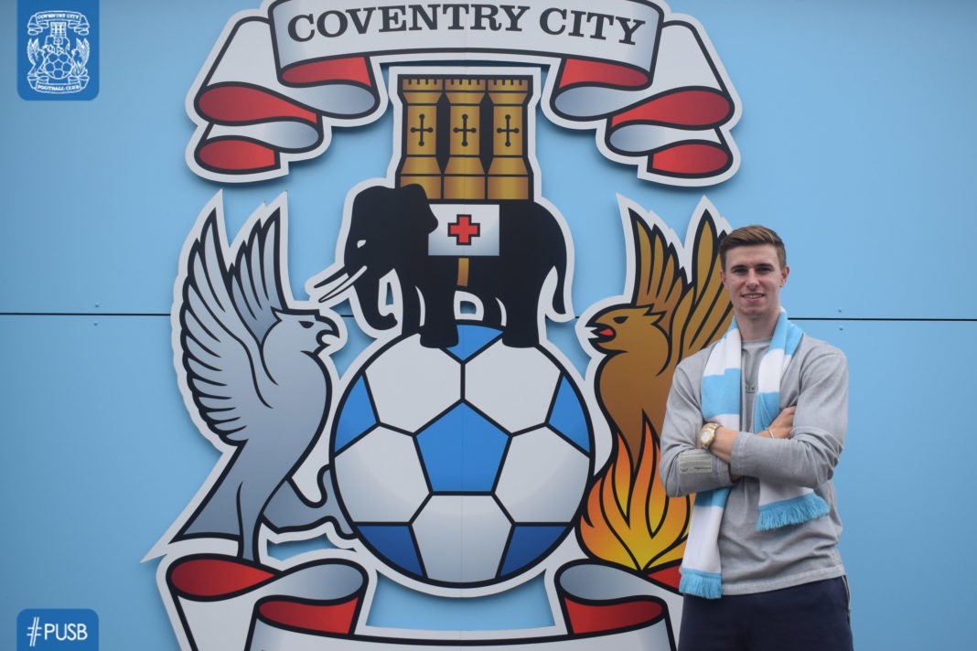 Ben Sheaf after signing for Coventry City (Photo via Coventry City on Twitter)