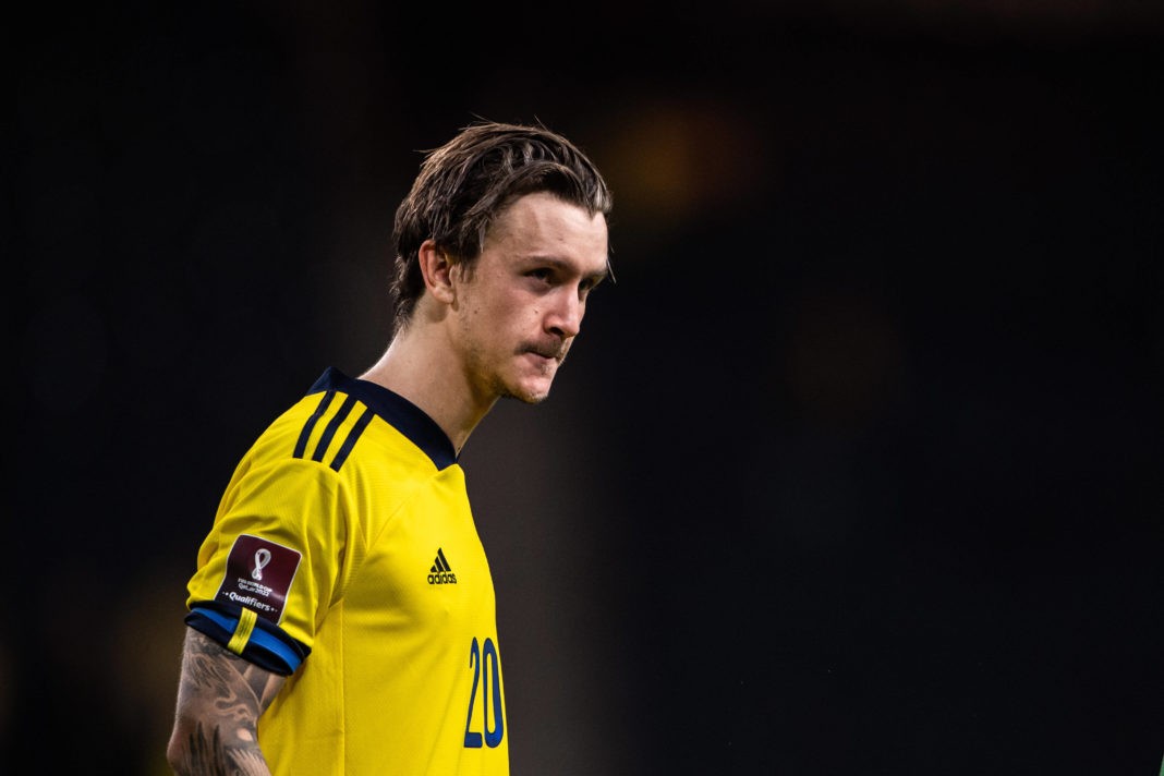 Kristoffer Olsson of Sweden after the FIFA World Cup Qualifier football match between Sweden and Spain on September 2, 2021, in Stockholm. Copyright: MAXIM THORE