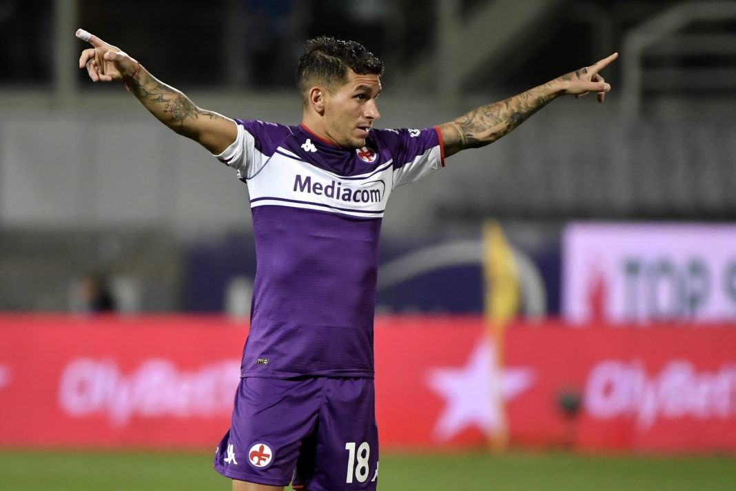 Lucas Torreira of ACF Fiorentina reacts during the Serie A 2021/2022 football match between ACF Fiorentina and FC Internazionale at Artemio Franchi stadium in Florence Italy, September 21st, 2021. Photo Andrea Staccioli / Insidefoto