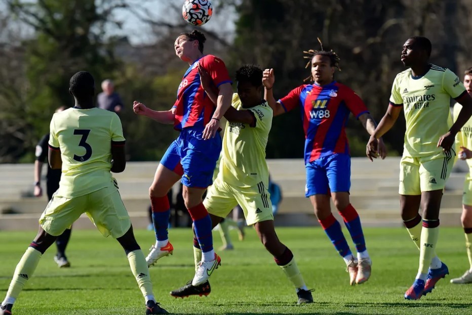Arsenal u23s taking on Crystal Palace in the Premier League 2 (Photo via CPFC.co.uk)