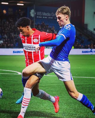 Nikolaj Moller playing for FC Den Bosch (Photo via Moller on Instagram)