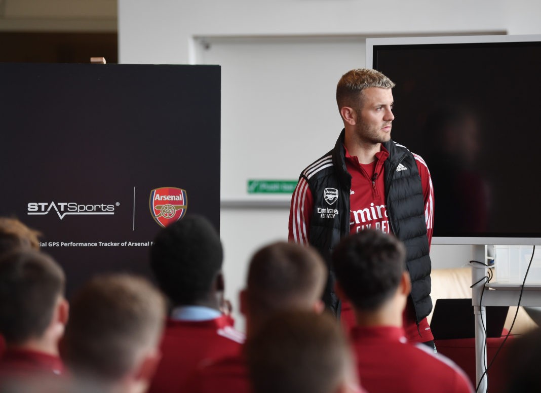 LONDON, ENGLAND: Jack Wilshere during the STATSports event on May 24, 2022. (Photo by Stuart MacFarlane/Arsenal FC via Getty Images)