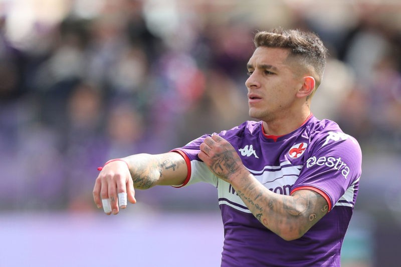 FLORENCE, ITALY - APRIL 03: Lucas Sebastián Torreira Di Pascua of ACF Fiorentina reacts during the Serie A match between ACF Fiorentina and Empoli FC at Stadio Artemio Franchi on April 3, 2022 in Florence, Italy. (Photo by Gabriele Maltinti/Getty Images)