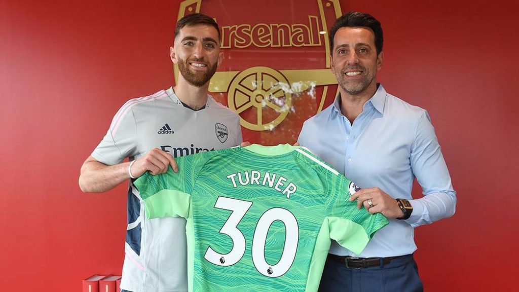 Matt Turner with Arsenal (via Arsenal.com)