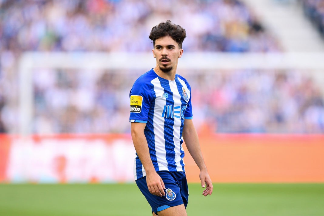 PORTO, PORTUGAL: Vitinha of FC Porto in action during the Liga Portugal Bwin match between FC Porto and GD Estoril Praia at Estadio do Dragao on May 14, 2022. (Photo by Octavio Passos/Getty Images)
