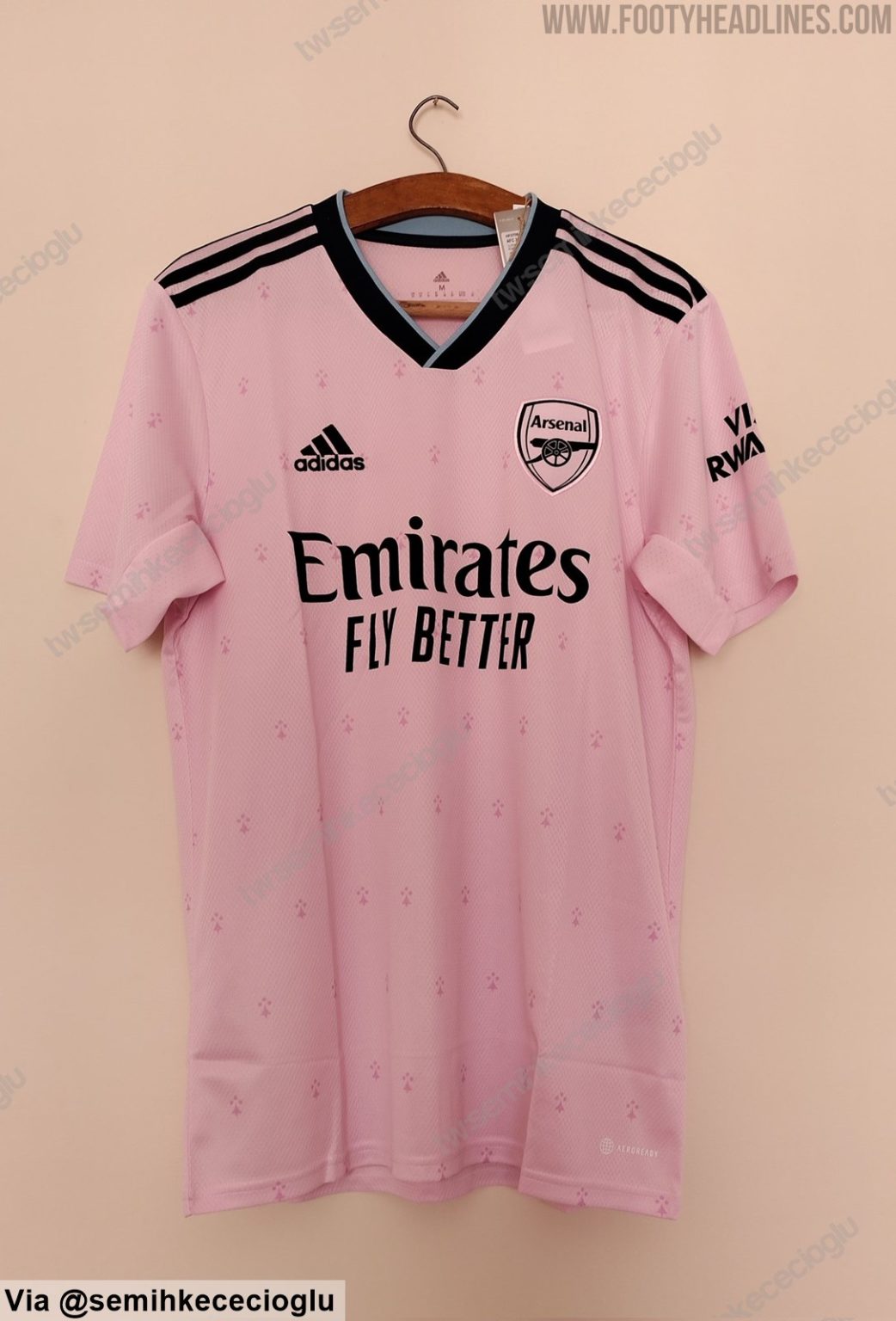 arsenal pink shirt