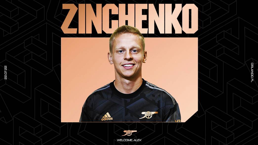 Zinchenko signs for Arsenal