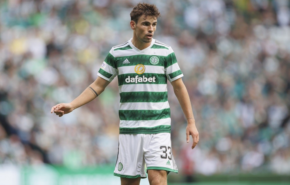 GLASGOW, SCOTLAND: Matt ORiley of Celtic during the Cinch Scottish Premiership match between Celtic FC and Aberdeen FC at Celtic Park on July 31, 2022. (Photo by Steve Welsh/Getty Images)