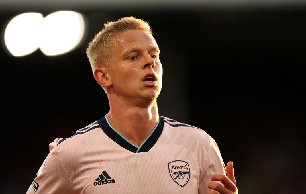 LONDON, ENGLAND: Oleksandr Zinchenko of Arsenal during the Premier League match between Crystal Palace and Arsenal FC at Selhurst Park on August 05, 2022. (Photo by Julian Finney/Getty Images)