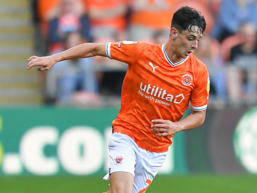 Charlie Patino playing for Blackpool (Photo via Getty Images)