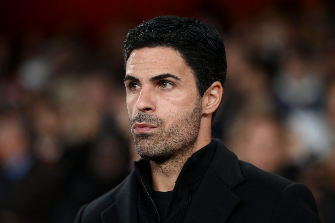 LONDON, ENGLAND - OCTOBER 06: Mikel Arteta, Manager of Arsenal looks on prior to the UEFA Europa League group A match between Arsenal FC and FK Bodo/Glimt at Emirates Stadium on October 06, 2022 in London, England. (Photo by Shaun Botterill/Getty Images)