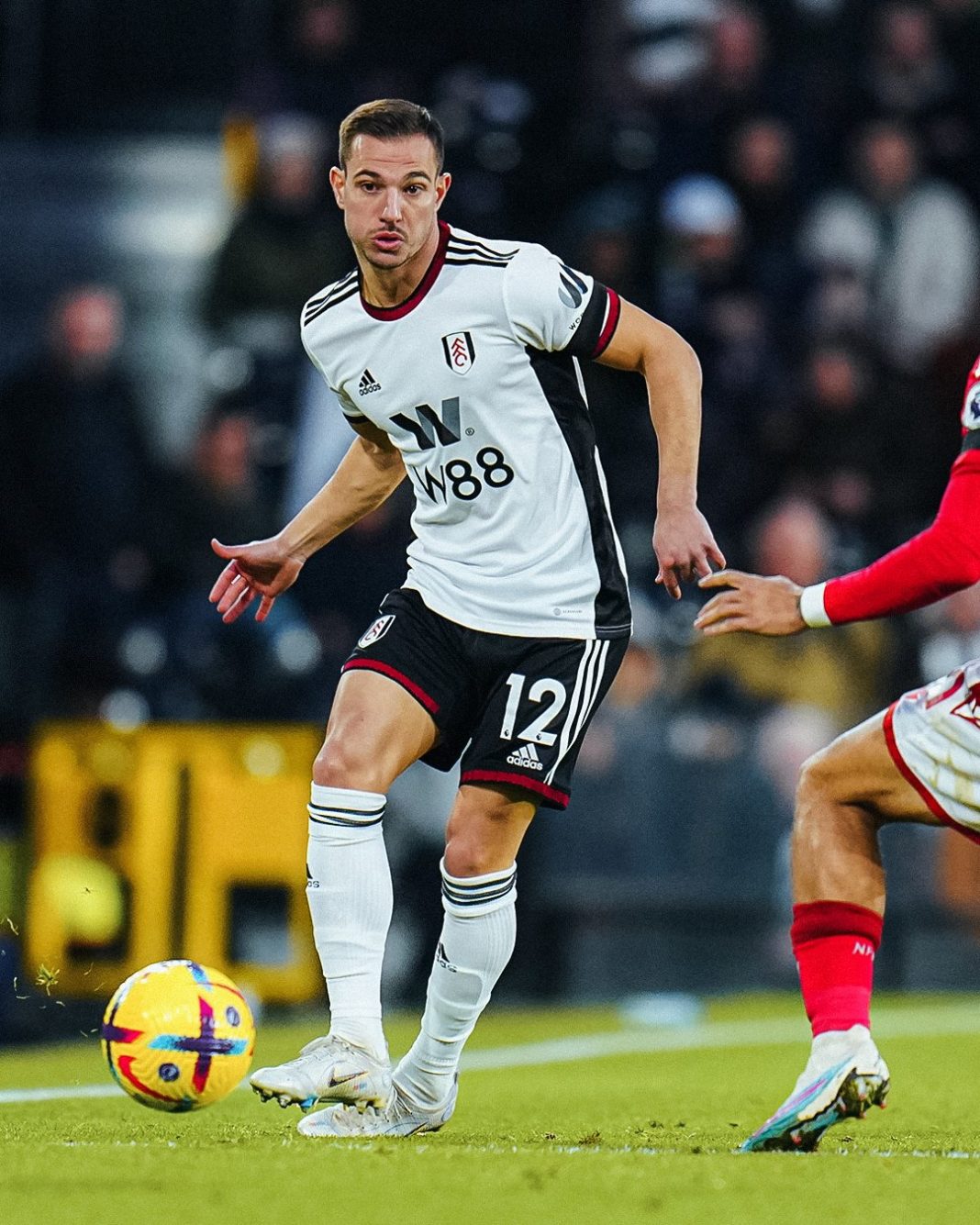 Cedric Soares playing for Fulham (Photo via Cedric on Twitter)