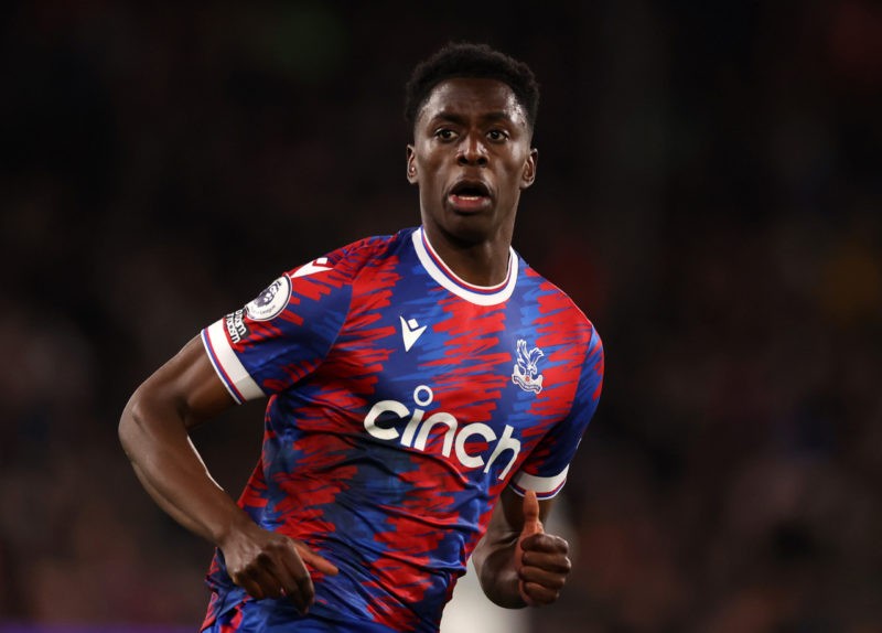 LONDON, ENGLAND - FEBRUARY 25: Albert Sambi Lokonga of Crystal Palace during the Premier League match between Crystal Palace and Liverpool FC at Selhurst Park on February 25, 2023 in London, England. (Photo by Catherine Ivill/Getty Images)