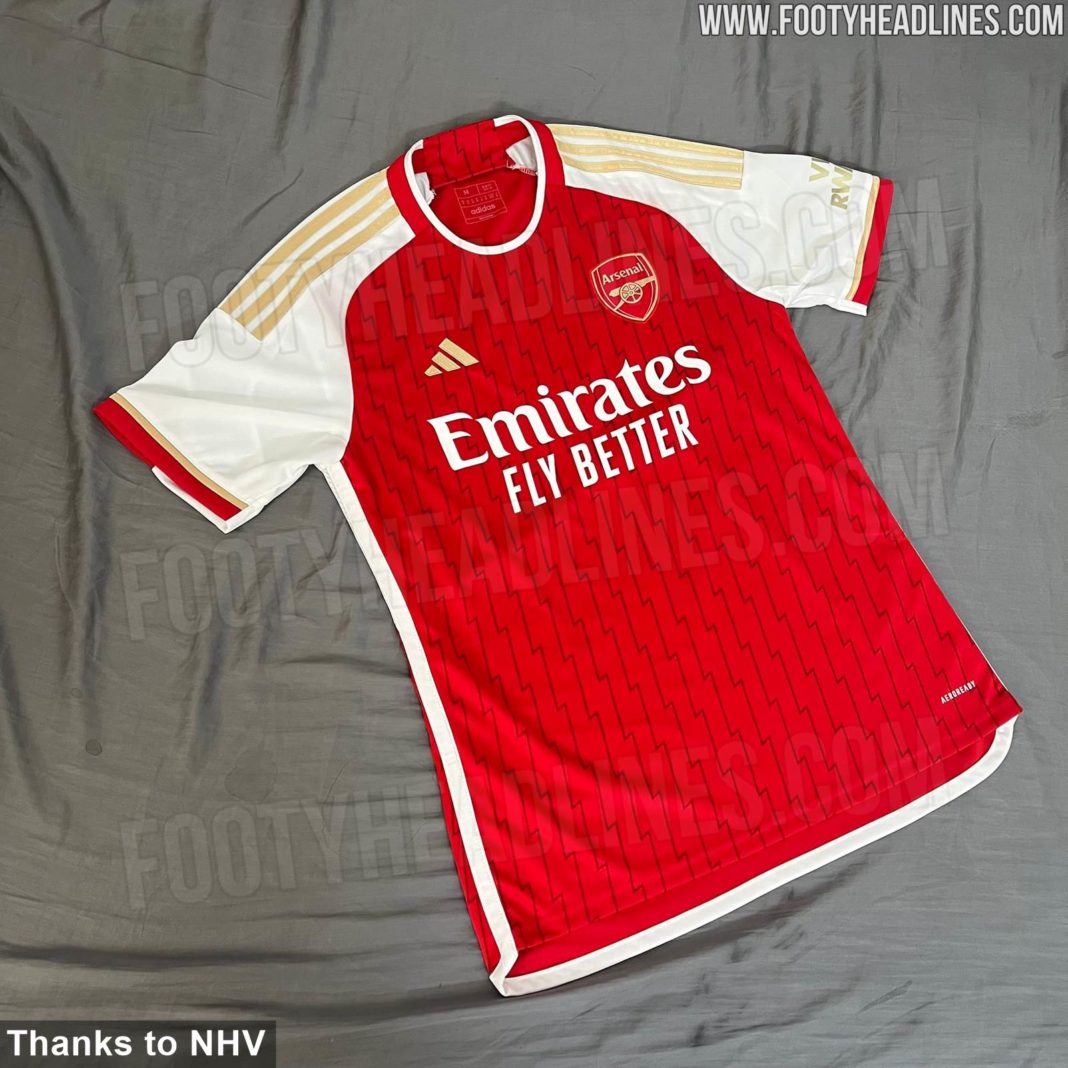Leaked: New pictures of Arsenal 2023/24 home & third kits